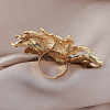 Elegant Alloy Sunflower Ring with Vintage French Irregular Geometric Design ZD8347-3