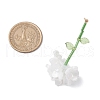 Resin Flower Pendants PALLOY-TA00251-01-2