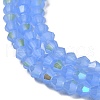 Imitation Jade Electroplate Glass Beads Strands EGLA-A039-J4mm-L04-3