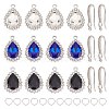 ARRICRAFT DIY Teardrop Alloy Glass Dangle Earring Making Kits DIY-AR0003-92-1