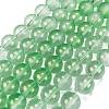 Frosted Transparent Glass Bead Strands X1-GLAA-P065-8mm-04-2
