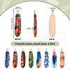   32Pcs 8 Colors Alloy Pendants FIND-PH0020-39-2
