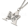 201 Stainless Steel Necklaces NJEW-Q336-01A-P-4