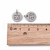 Non-Tarnish 304 Stainless Steel Charms STAS-Q201-T445-4S-4
