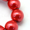 Baking Painted Pearlized Glass Pearl Round Bead Strands HY-Q330-8mm-74-3