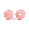 Painted Natural Wood Beads WOOD-A018-16mm-14-2