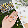 AHADERMAKER 48Pcs 4 Styles Acrylic Ball Connector Charms FIND-GA0002-63-3