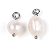 Natural Baroque Keshi Peal Cultured Freshwater Pearl Pendants PEAR-Q013-01C-4