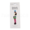MIYUKI Seed Beads Camp Girls Brooch Making Kits DIY-H165-01C-2