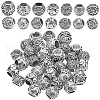 SOFPLATE 42Pcs 7 Styles Alloy European Beads MPDL-SP0001-01-1