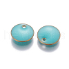 Brass Enamel Charms KK-F799-04E-2