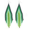 Bohemian Style Handmade Beaded Tassel Earrings for Women JF0314-7-1