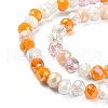 Electroplate Glass Beads Strands EGLA-YW0002-D07-2