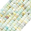 Natural Flower Amazonite Beads Strands G-P575-A10-8x5mm-01-2