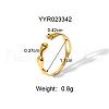 Stainless Steel Cuff Open Rings for Women GR5544-2-1