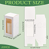 Paper Candy Boxes with PVC Clear Window CON-WH0097-07A-01A-2