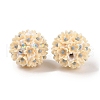 Handmade Polymer Clay Rhinestone Beads CLAY-H003-03D-2