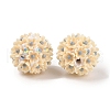 Handmade Polymer Clay Rhinestone Beads CLAY-H003-03D-2