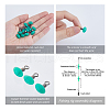 SUPERFINDINGS 50Pcs Plastic Fishing Swivels Cross-Line FIND-FH0010-11A-3