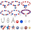 SUNNYCLUE DIY Independence Day Bracelet Making Kit DIY-SC0021-69-1