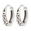 316 Surgical Stainless Steel Hoop Earrings EJEW-D096-05F-AS-1
