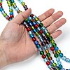 Handmade Silver Foil Glass Beads Strands X-SL02-5
