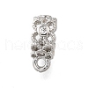 Brass with Cubic Zirconia Tube Bails KK-Q048-01P-1