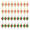 ARRICRAFT 100Pcs 2 Colors Spray Painted Resin Connector Charms FIND-AR0003-09-1