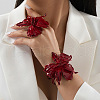 Flower Alloy Cuff Bangle & Cuff Rings Sets FS-WGA7C9B-01-2