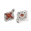 Natural Red Jasper Pendants G-Z077-01P-10-2