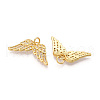 Brass Micro Pave Cubic Zirconia Cross Pendants ZIRC-T016-02G-2