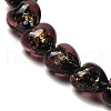 Handmade Dichroic Foil Glass Beads Strands DICH-U001-03D-3