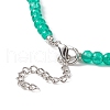 Crackle Glass Beaded Necklace Sets for Women NJEW-JN04194-4
