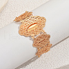 Elegant Brass Flower Link Bracelets for Women MX4840-3