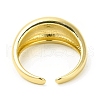 Word Tomorrow Will Be Better Brass Open Cuff Ring for Women RJEW-H120-04G-3