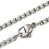 304 Stainless Steel Viking Knot Guitar Pendant Box Chain Necklaces for Women Men NJEW-S007-03P-3