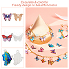 Printed Alloy Enamel Big Pendants PALLOY-PH0013-41-9