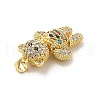 Brass Micro Pave Cubic Zirconia Pendants KK-C009-01G-02-3