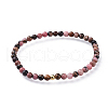 Natural Rhodonite Stretch Bracelets BJEW-JB04556-01-1