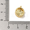 Rack Plating Brass Micro Pave Clear Cubic Zirconia with Enamel Pendant KK-P267-16G-3