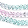 Transparent Painted Glass Beads Strands X1-DGLA-A034-T4mm-A10-4