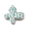 Brass Enamel Pendants KK-P306-13P-3