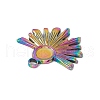 Ion Plating(IP) 304 Stainless Steel Pendant Cabochon Settings STAS-E169-20M-3