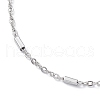 304 Stainless Steel Satellite Chain Bracelets for Men Women STAS-B039-12P-2