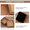 Kraft Paper Cardboard Jewelry Boxes CBOX-BC0001-09-5