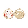 Alloy Enamel Pendants ENAM-C005-03G-01-1