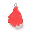 Christmas Opaque Resin Pendants RESI-G043-B06-3