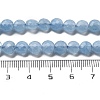 Natural Dyed Quartz Imitation Aquamarine Beads Strands G-C179-A01-02-5