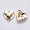 Brass Cubic Zirconia Pendants KK-T049-030G-NF-2