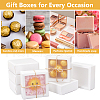 Cardboard Drawer Gift Storage Boxes with Clear Cover CON-WH0092-72A-01-6